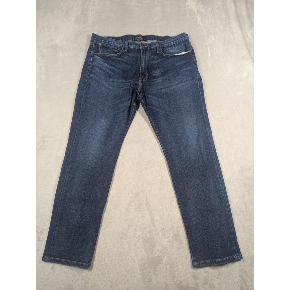 Lucky Brand 121 Heritage Slim Jeans Mens 38x30 Blue Medium Wash Stretch Denim